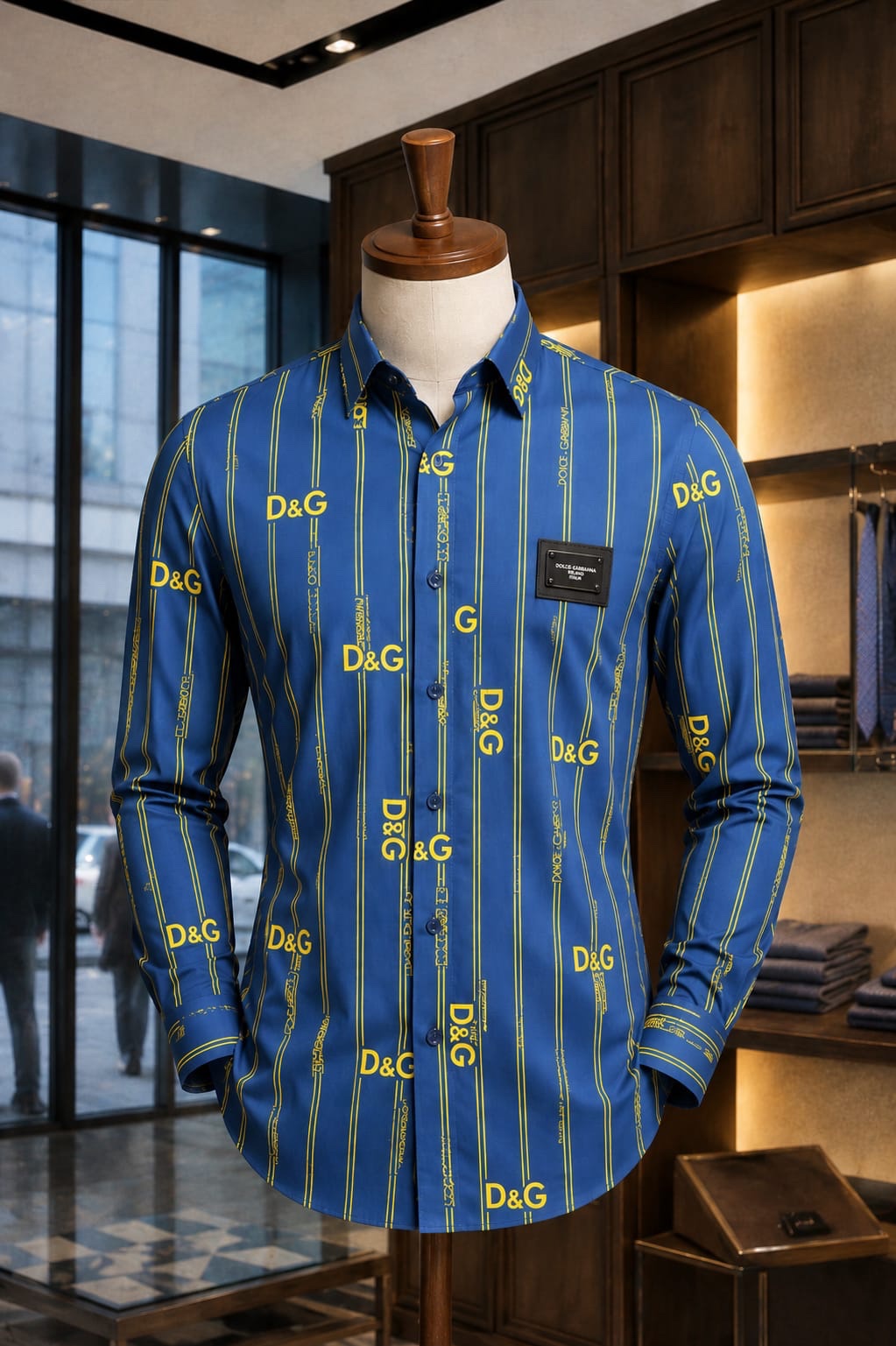 Men's Tropical Leaf Print Short Sleeve Camp Collar Shirt - Image 3