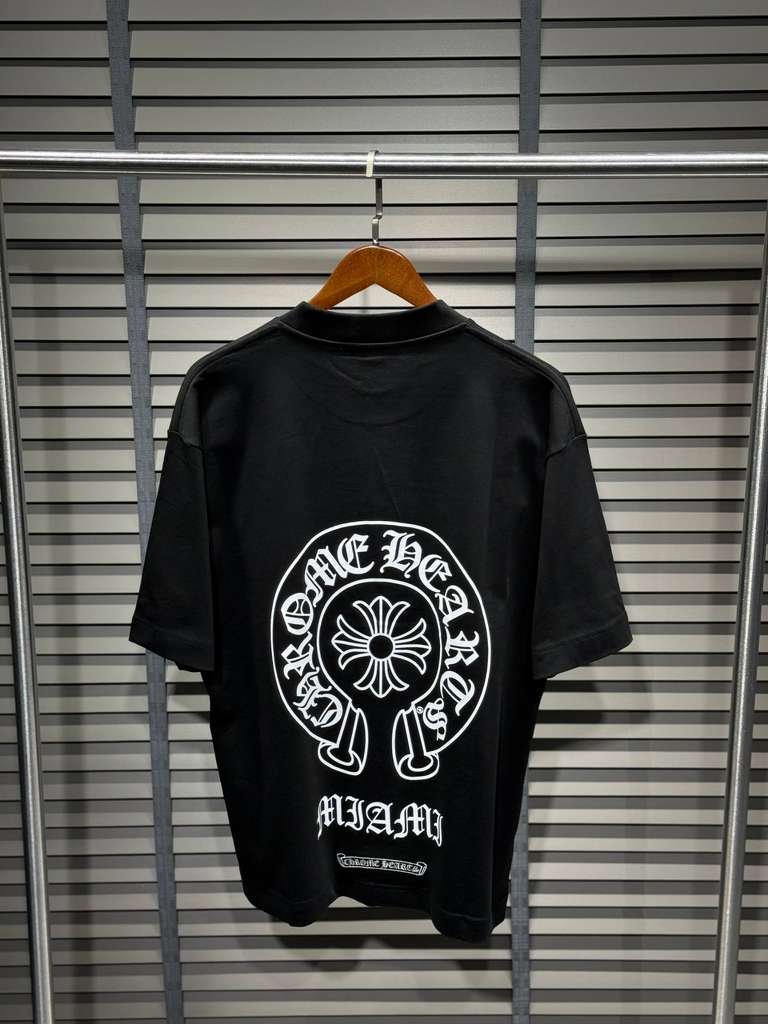Chrome Hearts Miami Limited Edition Horseshoe Graphic Tee - Jet Black