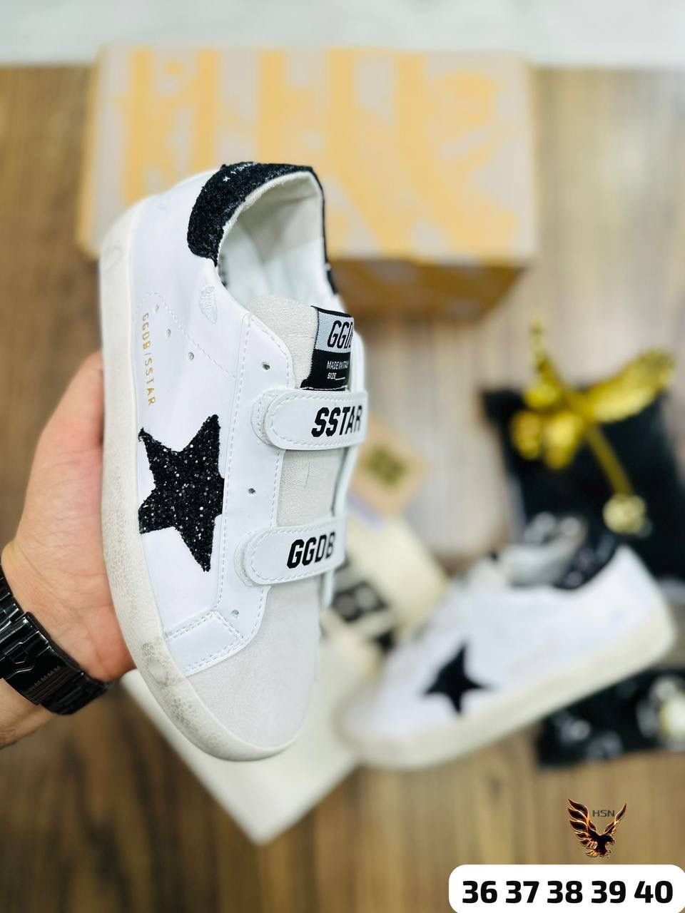 Golden Goose Deluxe Brand Ball Star White Leather Sneakers - Image 4