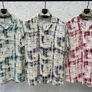Men's Premium Abstract Print Short Sleeve Camp Collar Shirt