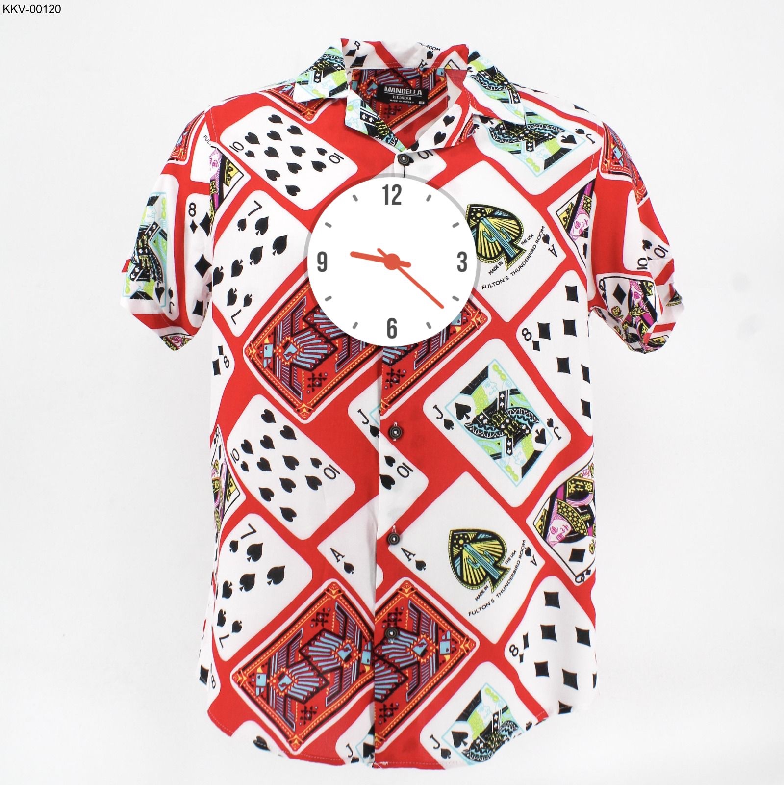 Men's Abstract Botanical Short Sleeve Camp Collar Shirt - Image 7