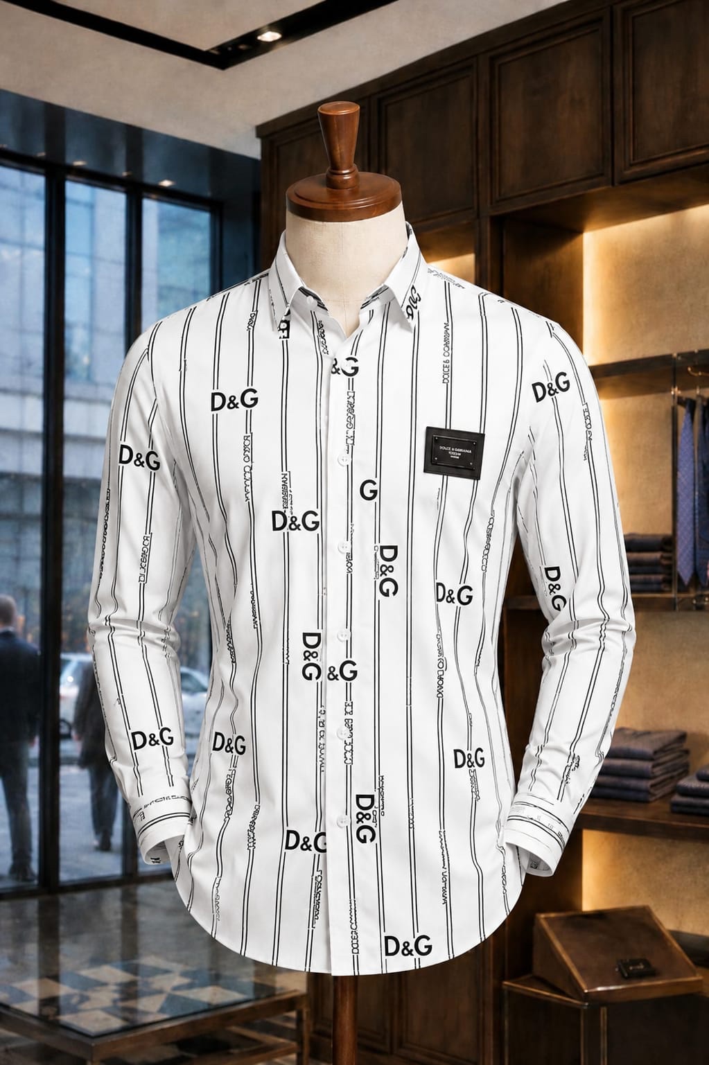 Men's Tropical Leaf Print Short Sleeve Camp Collar Shirt