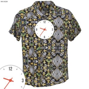 Men's Premium Abstract Polka Dot Short Sleeve Resort Shirt
