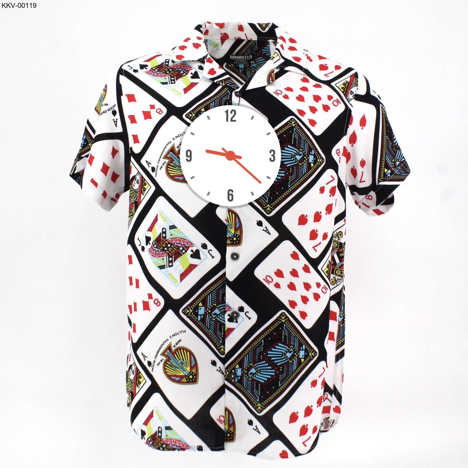 Men's Abstract Botanical Short Sleeve Camp Collar Shirt - Image 6