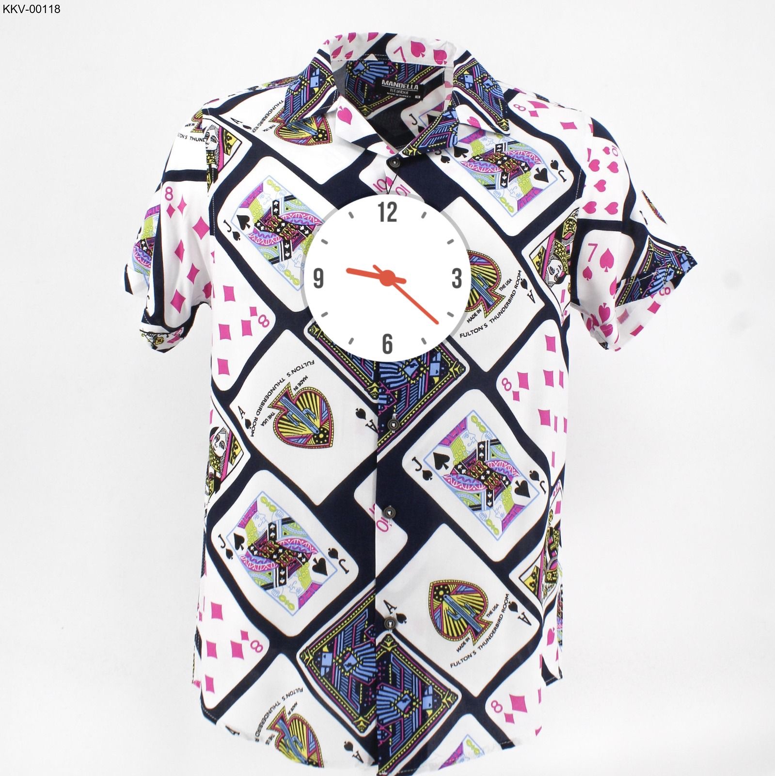 Men's Abstract Botanical Short Sleeve Camp Collar Shirt - Image 5