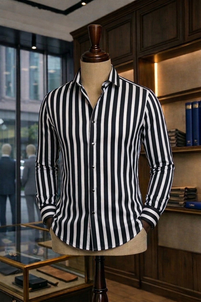 Men's Tropical Leaf Print Short Sleeve Camp Collar Shirt - Image 8