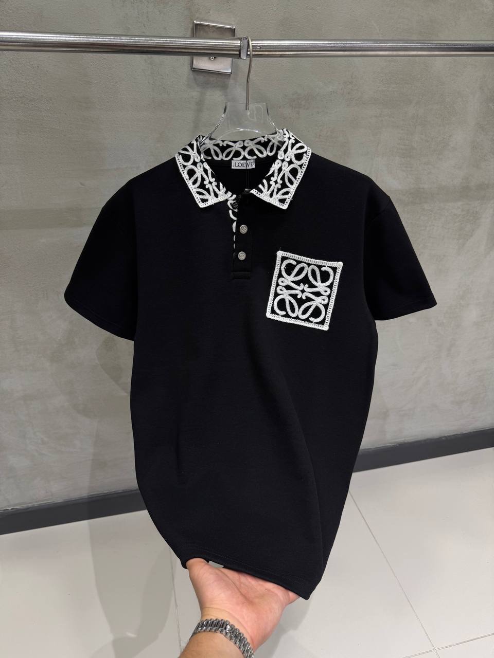 Hermès Premium Embroidered "H" Polo Shirt – Rich Burgundy Edition - Image 7