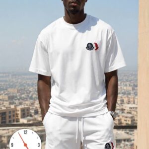 Men's Premium Streetwear 2-Piece Short Set – Crewneck T-Shirt & Shorts Co-ord