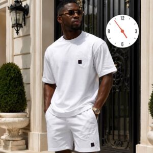 Men's Premium Streetwear 2-Piece Short Set – Oversized T-Shirt & Shorts Co-ord