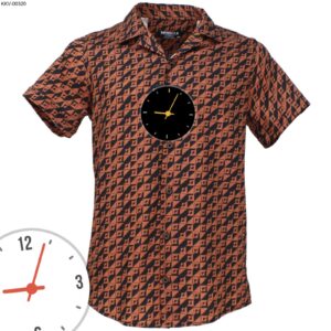 Men's Thomas Tropical Flamingo and Palm Tree Cuban Collar Shirt